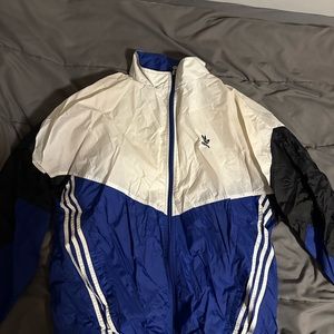 Adidas Vintage Blue Jacket/Windbreaker Size XL